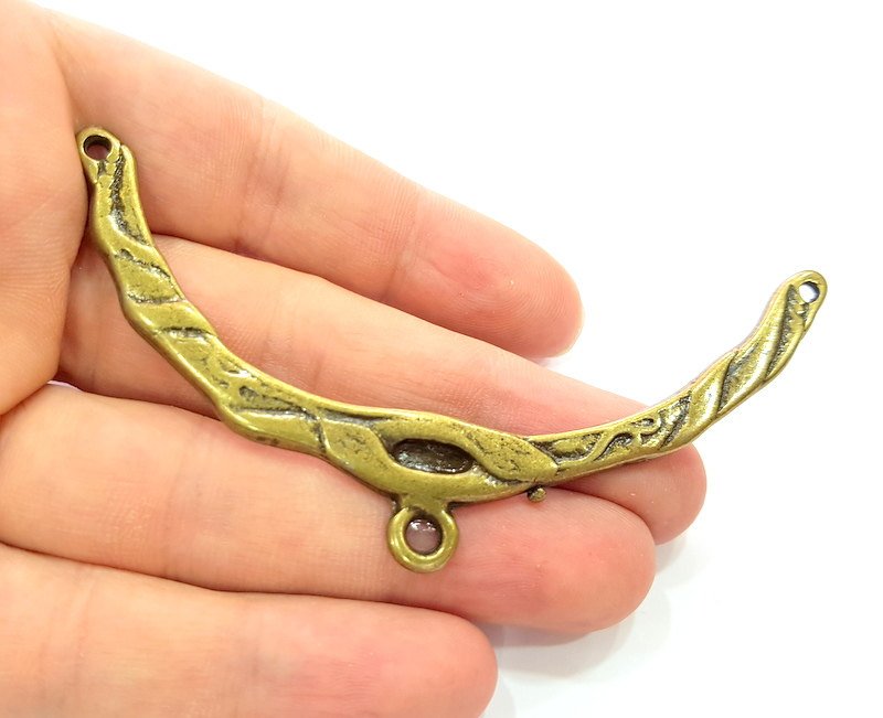 Collar Pendant Tribal Pendant Antique Bronze Pendant  (95x10mm) G6363
