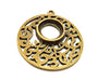 2 Pendant Blank Bezel Settings Base Blank Antique Bronze   Necklace Blank Mountings (12mm blank)  G6367