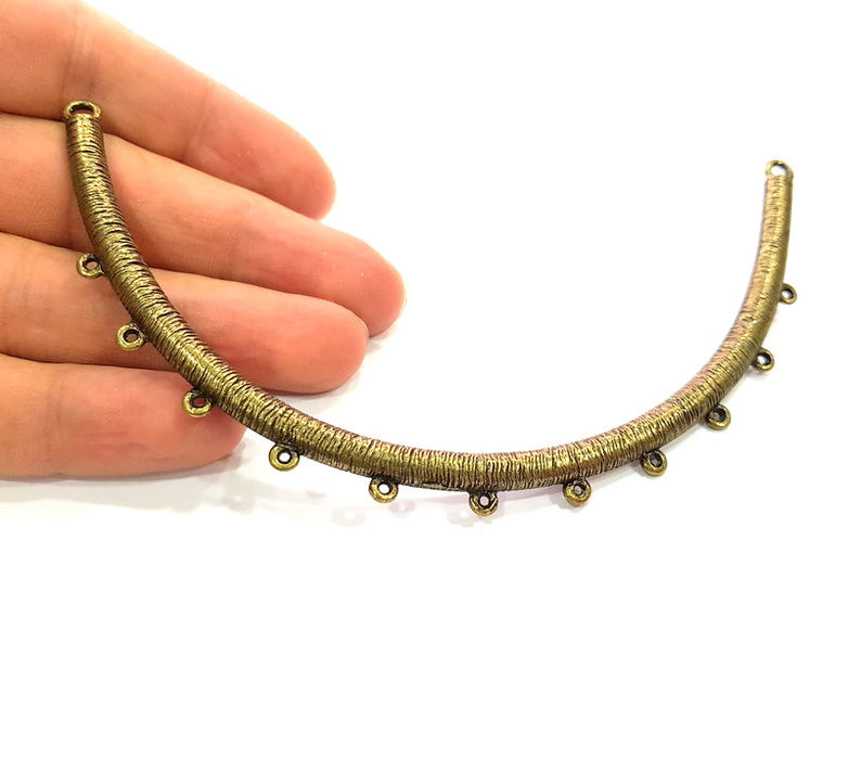 Collar Pendant Tribal Pendant Antique Bronze Pendant  (132x7mm) G6369