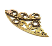 Antique Bronze Connector Pendant   (80x40mm) G6372