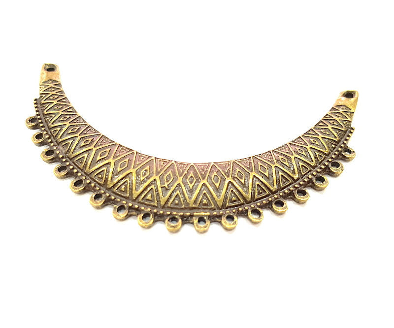 Collar Pendant Ethnic Pendant Tribal Pendant Antique Bronze Pendant  (88x18mm) G6374