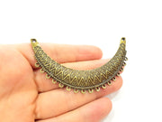 Collar Pendant Ethnic Pendant Tribal Pendant Antique Bronze Pendant  (88x18mm) G6374