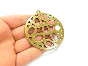 Antique Bronze  Medallion Pendant Tribal Pendant   (70mm) G6983