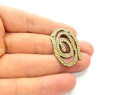 2 Antique Bronze Connector Pendant Tribal Pendant  (38x24mm) G6379