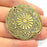 Antique Bronze Tribal Pendant Ethnic Pendant Antique Bronze  Medallion Pendant   (42mm) G6381