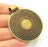 Antique Bronze Pendant  Blank Bezel Settings Base Blank  Tribal Pendant  Necklace Blank Mountings (52mm )  G8801
