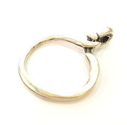 2 Silver Pendant Antique Silver Pendants  (43x31mm)  G6930