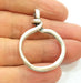 10 Pcs Silver Pendant Antique Silver Pendants  (43x31mm)  G6930