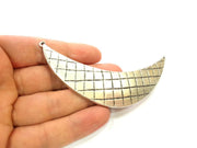 Silver Pendant Antique Silver Plated Collar Pendants (105x26mm)  G6957