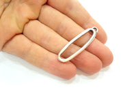 4 Silver Pendant Antique Silver Plated Pendant (44x13mm) G13929