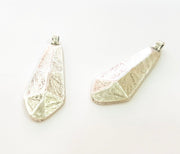 4 Silver Pendant Antique Silver Plated Pendant (38x13mm) G6959