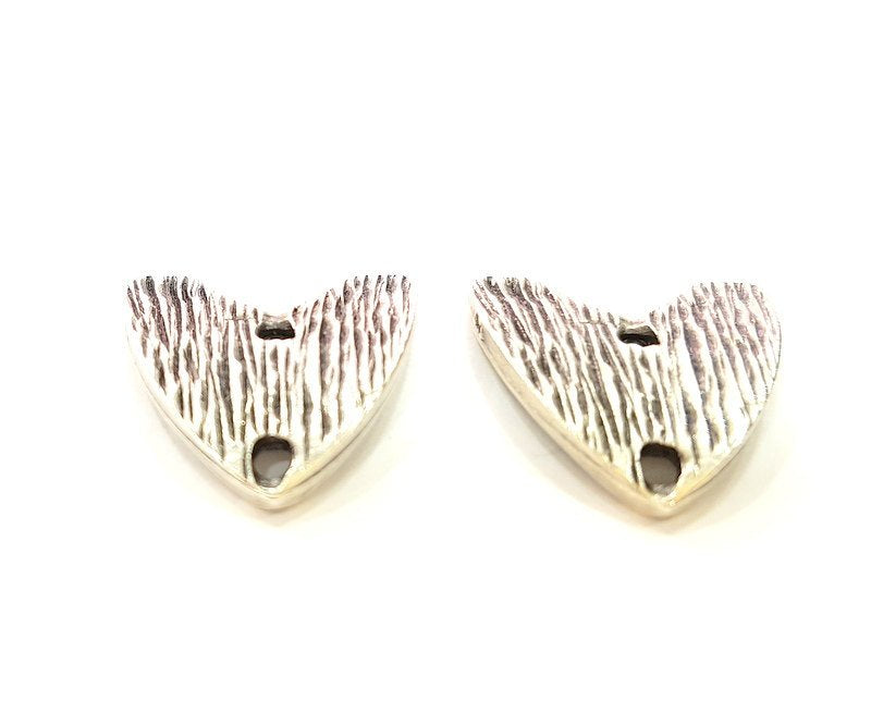 6 Silver Pendant Connector Antique Silver Plated Pendant (17x17mm) G8636