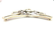 Antique Silver Pendants (76x66mm) Flower Pendant with  two holes G9446