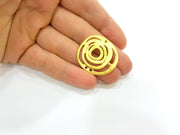 Gold Pendant Gold Plated Connector Pendant (32x30mm)  G7019