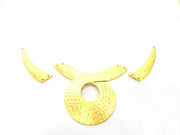 Gold Necklace Set Gold Plated Connector Pendant G7024