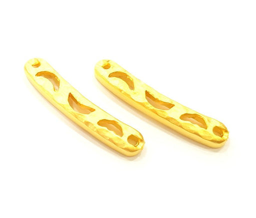 4 Gold Connector Gold Plated Connector (32x6mm)  G7030