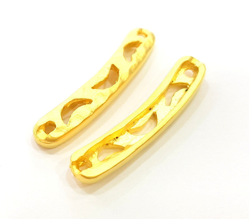 4 Gold Connector Gold Plated Connector (32x6mm)  G7030