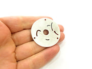 Silver Pendant Antique Silver Pendants Blank (41mm)  G7064