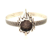 Bracelet Blank Cuff Bangles Findings Adjustable Bracelet Components (15mm Blank)   Antique Silver Plated Brass G6410