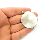 Antique Silver Tribal Pendants Ethnic Pendant Medallion  (42mm) Antique Silver Plated G12241