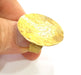 50 Pcs Raw Brass Ring Blank Bezel Settings Cabochon Base Mountings Adjustable (30mm blank ) G7091