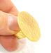 Gold Ring Blank Ring Settings Ring Bezel Base Cabochon Mountings Adjustable  (30mm blank ) Gold Plated Brass G7093