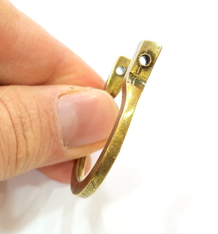 2 Antique Bronze Connector (40x36mm) G15746