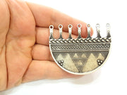 Silver Pendant Connector Antique Silver Plated Pendant (61x53mm) G7135