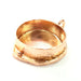 Rose Gold Pendant Blank Base Setting Necklace Blank Mountings Rose Gold Plated Brass (25 mm Blank ) G6443