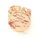 Rose Gold Ring Blank Base Bezel Settings Cabochon Base Mountings Adjustable (20 mm blank) G6459