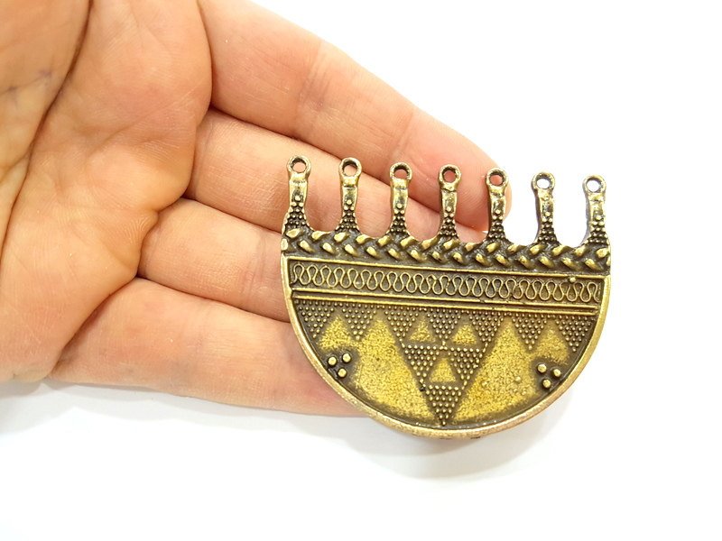 Antique Bronze Pendant Antique Bronze Connector (65x53mm) G14926