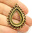 Antique Bronze Pendant Antique Bronze Drop Pendant Blank (40x29mm) G14927