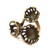 Antique Bronze Ring Blank Base Bezel Settings Cabochon Base Mountings Adjustable  (10mm,12mm,14mm blank ) Antique Bronze Plated Brass G6514