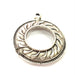 4 Silver Charms Antique Silver Plated Charms (30mm)  G6543