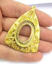 Gold Plated  Pendants Blank (56x42mm)  G6190