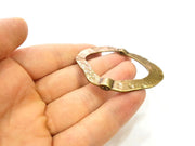 2 Antique Bronze Pendant Antique Bronze Circle Round Pendant  (61x52mm) G7171