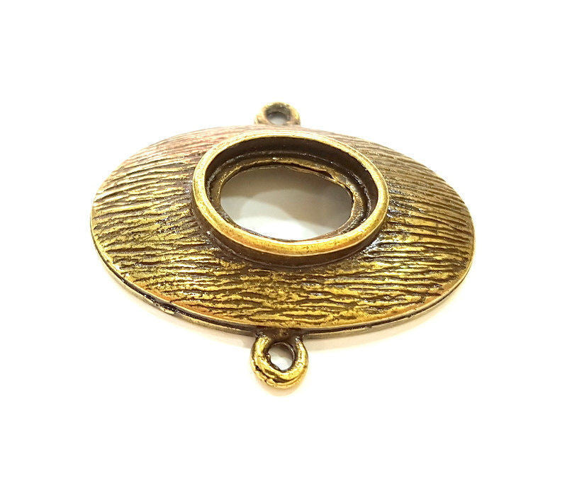 2 Antique Bronze Pendant Antique Bronze Pendant Blank (34x30mm) G7173