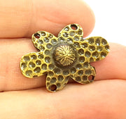 4 Antique Bronze Pendant Connector (30x20mm) G7178