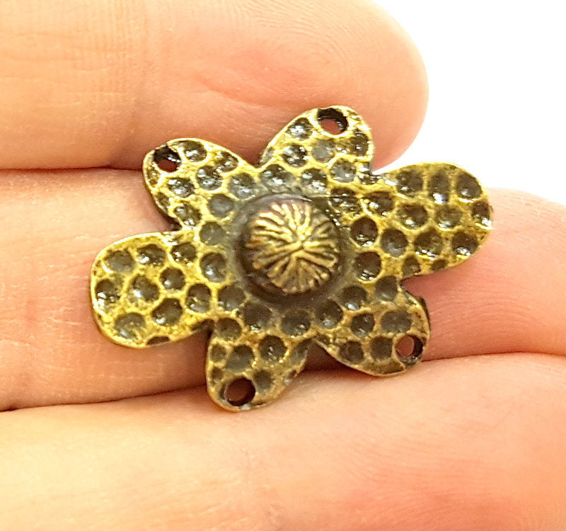 4 Antique Bronze Pendant Connector (30x20mm) G7178