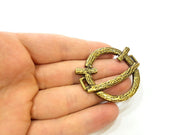 Antique Bronze Pendant Antique Bronze Connector (52x45mm) G7186
