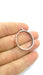 Silver Pendant Bezel Base Setting Necklace Blank Mountings Antique Silver Plated Brass (25 mm blank) G6565