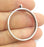 Silver Pendant Bezel Base Setting Necklace Blank Mountings Antique Silver Plated Brass (30 mm blank) G16439