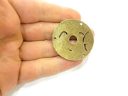 Antique Bronze Pendant Antique Bronze Medallion Pendant (43mm) G7190