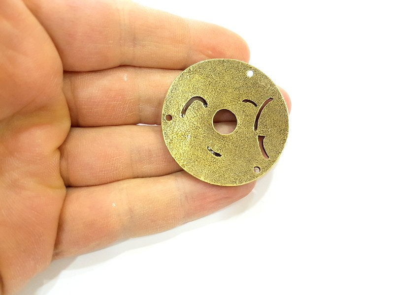 Antique Bronze Pendant Antique Bronze Medallion Pendant (43mm) G7190