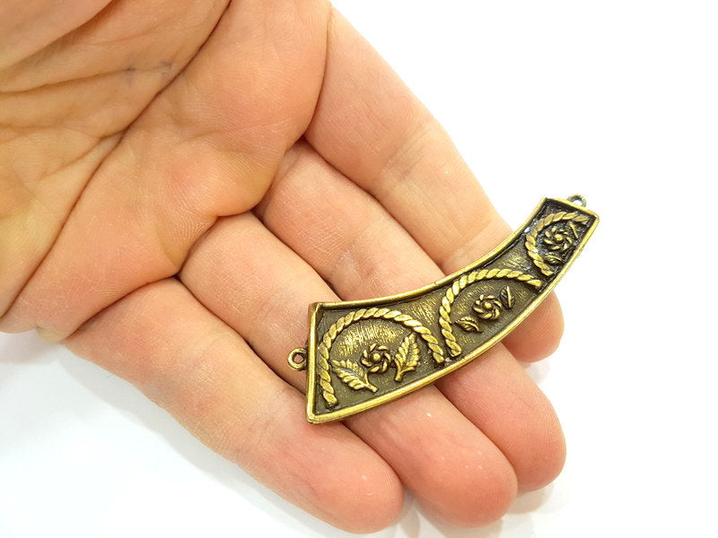 Antique Bronze Pendant Connector (68x22mm) G7199