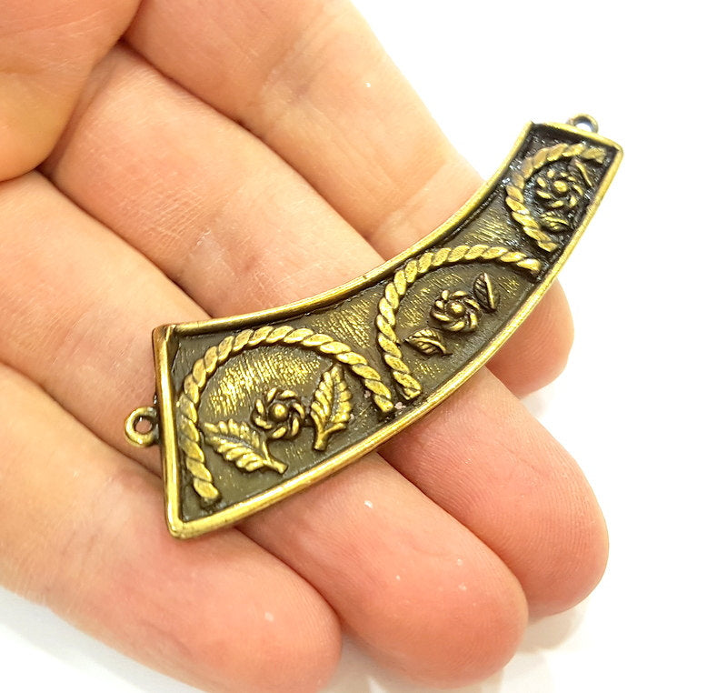 Antique Bronze Pendant Connector (68x22mm) G7199