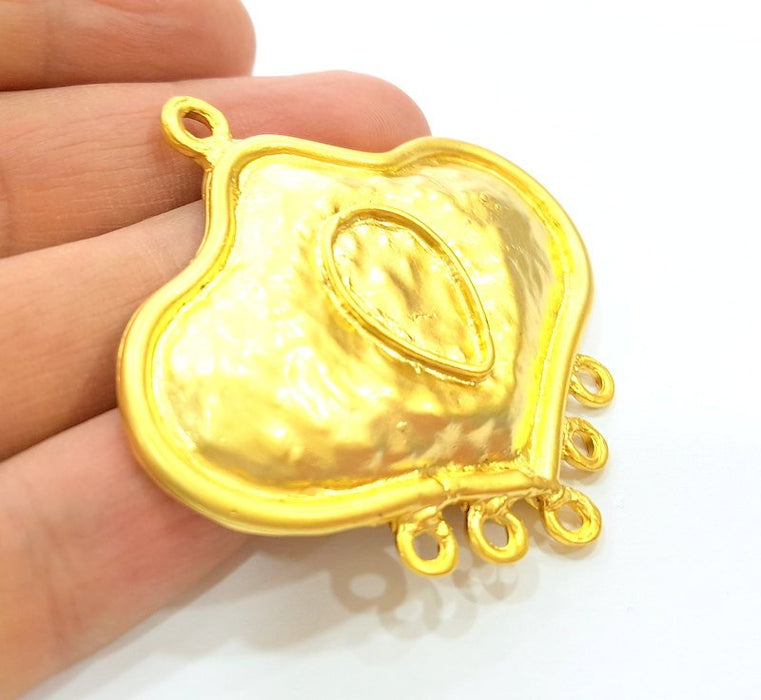 Gold Pendant Blank Gold Plated Pendant (58x58mm)  G7211