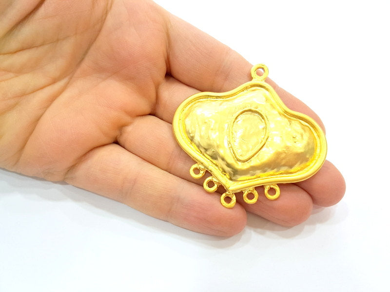 Gold Pendant Blank Gold Plated Pendant (58x58mm)  G7211