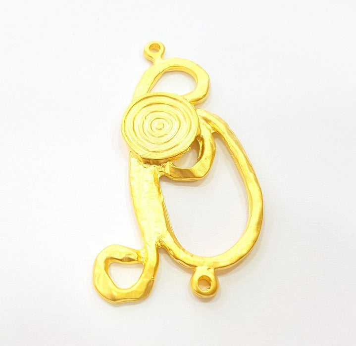 Gold Pendant Gold Plated Connector Pendant (59x33mm)  G7213