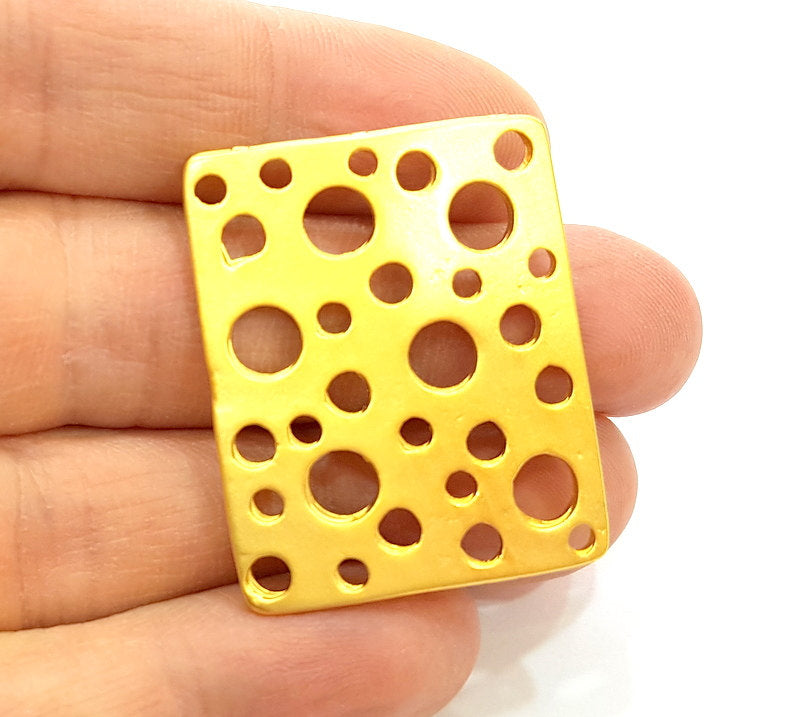 Gold Pendant Gold Plated Connector Pendant (37x31mm)  G7214